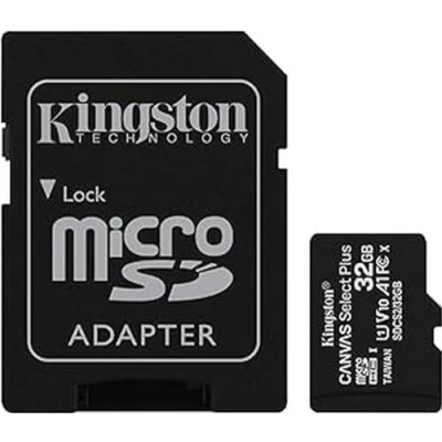 Imagen de Kingston Canvas Select Plus Tarjeta microSD, SDCS2/32GB Class 10 con Adaptador SD