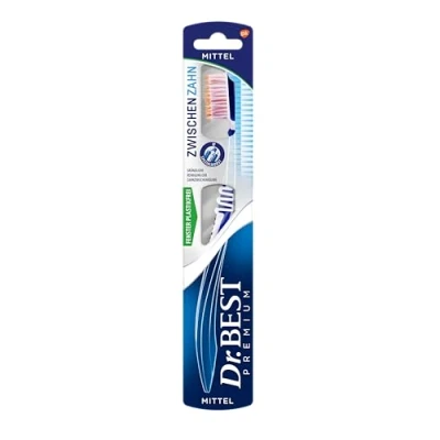 Imagen de Dr. Best 12767 Cepillo de dientes mediano, paquete 1