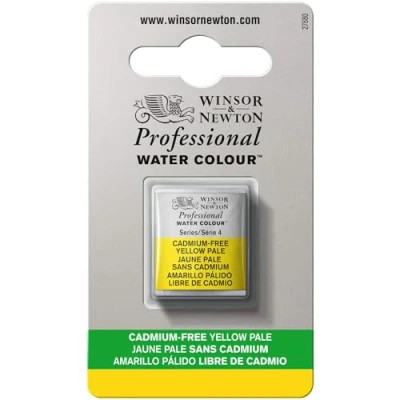 Imagen de Winsor &amp; Newton Acuarela Profesional Pintura De Acuarela, Alta Luminosidad, Resistente a la Luz, Calidad Archivo, 1/2 Godet, Color Amarillo Claro Libre Cadmio