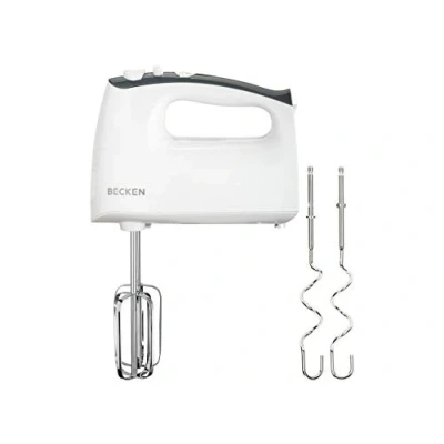 Imagen de Becken Batidora De Varillas Y Amasadora, 5 Velocidades Función Turbo, 400W, Blanco