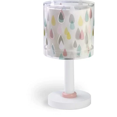 Imagen de Dalber Lámpara Mesilla Infantil Juvenil Escritorio Color Rain Gotas Agua Multicolor E14, 8 W, 1