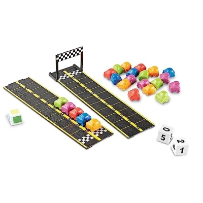 Imagen de Learning Resources Set de actividades matemáticas con minicoches