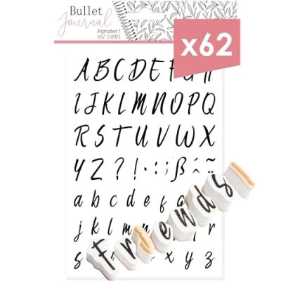 Imagen de Aladine Bullet Journal Stamps, 15 x 24 1,1 cm (alfabeto 1)