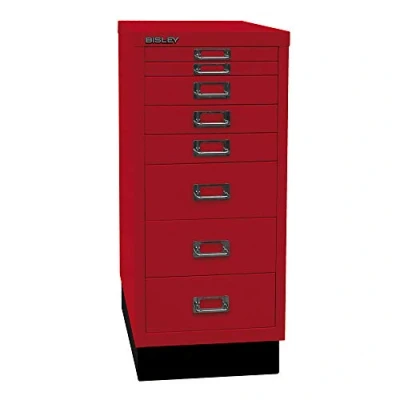 Imagen de Serie 29 MultiDrawer™, con zócalo, DIN A4, 8 cajones, rojo cardenal.