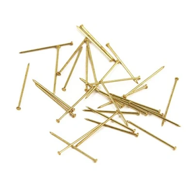 Imagen de Rayher 2105600 Alfileres, 18 mm, latón, Caja 50 g (Aprox. 950 Unidades)
