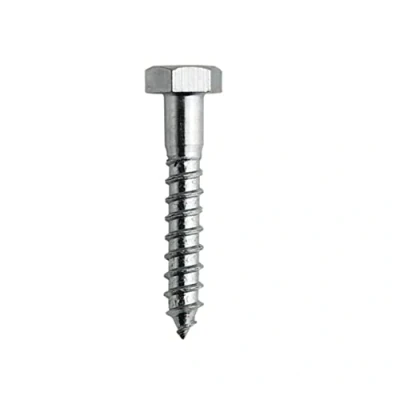 Imagen de DOJA Barcelona Tirafondos Cabeza Hexagonal para Madera 7 x 50 Acero Galvanizado PACK Tornillos Amplio Uso: Construcción, Carpintería, Diseño de Interiores