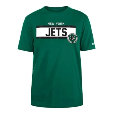 Imagen de New YORK JETS Era Cap NFL Camiseta Regular de Tinta Alta Densidad Serigrafiada Frontal gráfico Original del Equipo, Color Unisex Verde