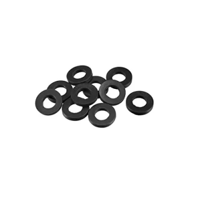 Imagen de sourcing map Goma Plana Arandelas 19mm OD 10mm ID 3mm Grosor para Grifo Tubería Agua Manguera, Paquete de 10