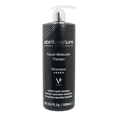 Imagen de abril et nature Champú Profesional Molecular Therapy Cabellos Extremadamente Dañados, Castigados o Envejecidos Reestructura, Repara y Rellena la Fibra Capilar Pelo Sano Fuerte 1000 ml
