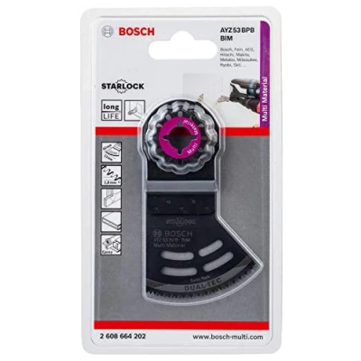 Imagen de Bosch Professional 1x Hoja de multiherramienta AYZ 53 BPB Dual Tec (para madera y materiales abrasivos, Anchura mm, accesorios Multiherramienta)
