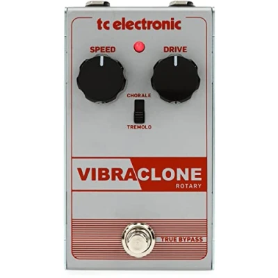 Imagen de TC Electronic VIBRACLONE ROTARY Emulador de altavoz giratorio con interfaz simple 2 perillas e interruptor palanca para tonos rock clásicos