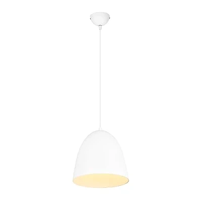 Imagen de Reality, Colgante, Tilda 1xE27, max.40,0 W Metal, estera blanca, Cuerpo: blanca Ø:25,0cm, A:150,0cm IP20,Sin bombilla,Regulable en altura