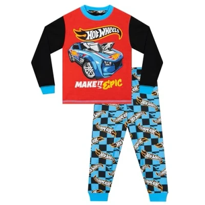 Imagen de Hot Wheel Pijama Niño Pijamas Invierno Cars Multicolor 8 9 Years