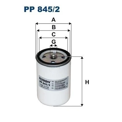 Imagen de FILTRON PP 845/2 Filtro Combustible enroscable IVECO: EuroCargo I III