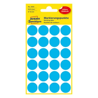 Imagen de Avery Zweckform 3005 LabelOcean (96 unidades, diámetro 18 mm) 4 hojas azul