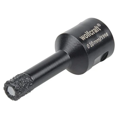 Imagen de wolfcraft Broca de perforación con diamante &quot;Ceramic&quot; para amoladoras angulares I 5998000 la instalación sujeciones grifería y pasamuros cables en azulejos baldosas