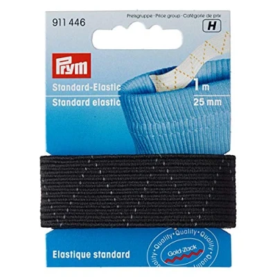 Imagen de Prym Elastic, Caucho, Black, 25 mm