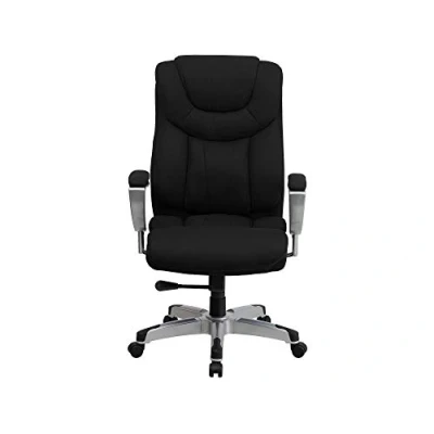 Imagen de Flash Muebles Hercules Series 400 LB. Capacidad Big &amp; Tall Negro Tela giratoria ejecutiva Silla de Oficina con Altura y Anchura Brazos Ajustables