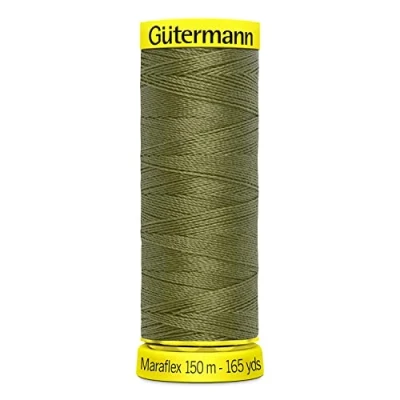 Imagen de Gütermann Maraflex Hilo de coser elástico, 150 m, color verde oliva cálido