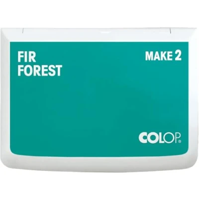 Imagen de COLOP Tampón de tinta MAKE 2 FIR Forest 70 x 110 mm, cojín para sellos mano tradicionales