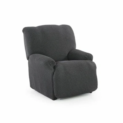 Imagen de SOFASKINS® Funda para Sillon Relax reclinable, súper elástica, Sofa con diseño Exclusivo, Transpirable y Duradera, sofá fácil de Colocar. Medida 70 90Cm. Color Gris OSC.