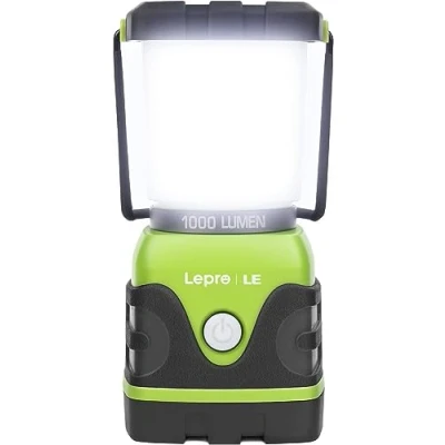 Imagen de LE Linterna de Cámping, Luz Cámping Regulable 1000 Lumen, 4 Modos Emergencia, Luces Tienda Resistentes al Agua para Senderismo, Pesca, Cortes Energía, 3 * D con pilas