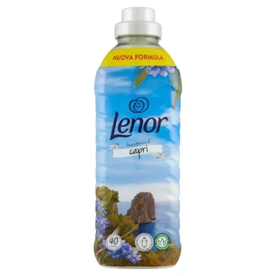 Imagen de Lenor Suavizante Lavadora Concentrado, 40 Lavados, Atmósferas D&#039;Italia Capri, Frescura de larga duración y suavidad origen vegetal, sábanas perfumadas hasta 1 semana