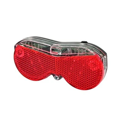 Imagen de Fischer Luz Trasera LED para Bicicleta con batería y Reflector Integrado, protección contra Salpicaduras de Agua según IP44, homologación StVZO
