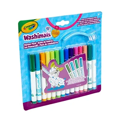 Imagen de CRAYOLA Washimals Ocio Creativo Recarga de rotuladores a Partir 3 años, Color Blanco, 14 Unidad (Paquete 1) (919753.012)