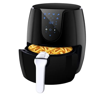 Imagen de Vpcok Direct Freidora sin Aceite, 3,5L de Aire Caliente con 6 Programas, Air Fryer Temperatura y Temporizador Ajustable, Cesta Antiadherente, Libre BPA
