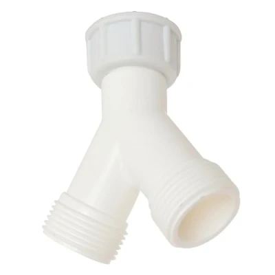 Imagen de SOMATHERM FOR YOU Derivación 2 canales tuerca girando M20 20/27 / 27 Fitting plast Y para la alimentación de dos accesorios tal como una lavadora o el lavavajillas