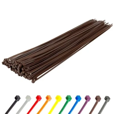 Imagen de Gocableties Paquete de 100 bridas para cables alta resistencia, color marrón, 450 mm x 9