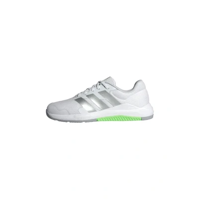 Imagen de adidas Dropset Base Training Shoes, Zapatos de Gimnasio y Entrenamiento Mujer, Cloud White/Matte Silver/Lime Burst, 36 EU