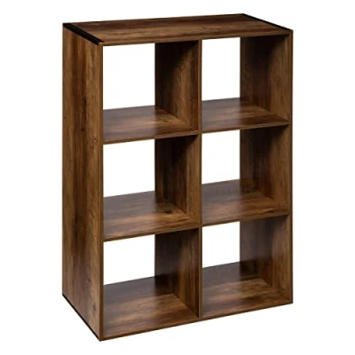 Imagen de 5five mix n modul&quot; indus 6 estantes, efecto madera oscura