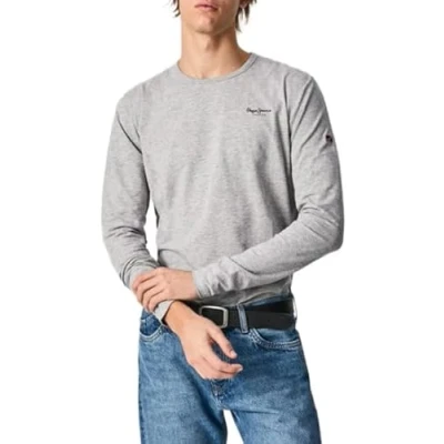 Imagen de Pepe Jeans Original Basic Camiseta de manga larga, Hombre, Talla: XL, Grey marl