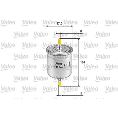 Imagen de VALEO 587040 Filtro Combustible de tubería 8 VOLVO: S60 I, XC90 S40 I