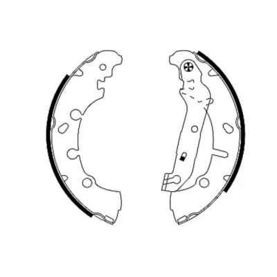 Imagen de TEXTAR 91057300 Zapatas de freno 203,2 39 con palanca mano FORD: FIESTA 5, 6, KA Hatchback, MAZDA: 2 Hatchback