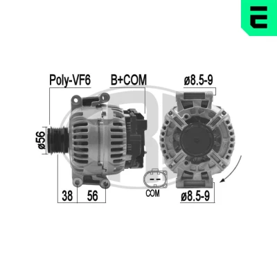 Imagen de ERA 210850A Alternador 14V 140A AUDI: Q5, A4 B8 Avant, Sedán