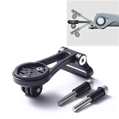 Imagen de CNC Soporte de ordenador para bicicleta Garmin Edge 200, 500, 510, 800, 810, 1000, 1033, color negro