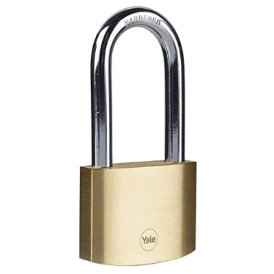 Imagen de Yale Y110B/60/163/1 Candado de Seguridad Latón Latonado 60 mm Arco Largo Y110B Blister
