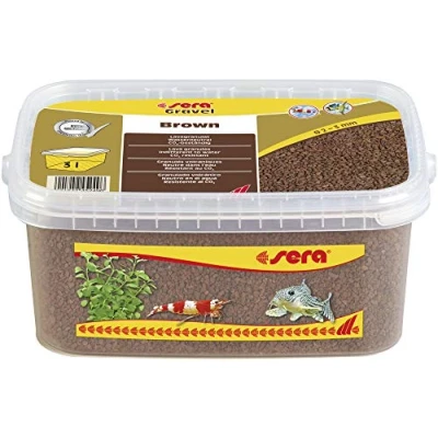 Imagen de sera Gravel Brown Lava 2 3 mm 3000 ml Grava Natural marrón (Ø mm) para Todos los acuarios de Agua Dulce y Salada