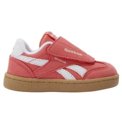 Imagen de Reebok Classic Smash EDGE HOOK &amp; LOOP Unisex Zapatos de bebé para niños, Talla: 21.5, Sunset coral/electric amber/rgum Cuero velour