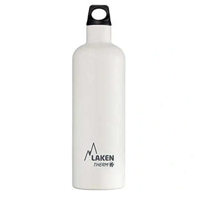 Imagen de Botella Térmica de Acero Inoxidable Doble Pared Aislada al Vacío Laken (0,75L Blanco) Para Niños y Adultos/Para Gimnasio Deportes Resistente Duradera