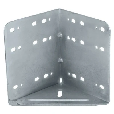 Imagen de SO TECH® 4 piezas de conector esquina soporte cama galvanizado (diseño accesorio muy estable)