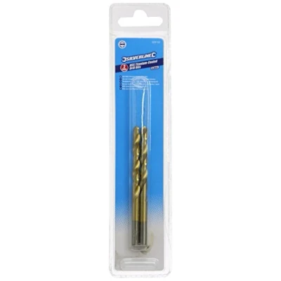 Imagen de Silverline Tools 509102 Brocas HSS con Revestimiento de Titanio, 6 mm, Caja 2
