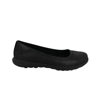 Imagen de Skechers Performance Go Walk Lite Gem, Bailarinas con Punta Cerrada Mujer, Negro (BBK Black Textile/Trim), 39.5 EU