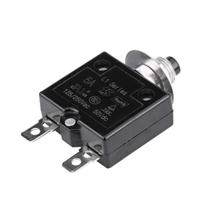 Imagen de Protector de sobrecarga Corriente, Fydun Interruptor térmico reinicio manual Disyuntor Sobrecorriente (5A)