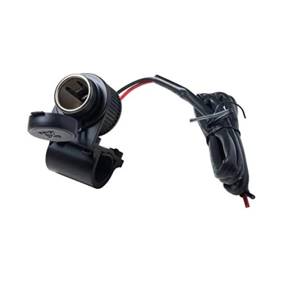 Imagen de INTERPHONE Cellularline ACCMOTOSOCKET para Moto Kit Universal de Manillar Tubular con Toma Encendedor Tapa Protectora Fusible 15A