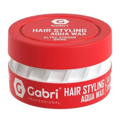 Imagen de Gabri Hair Styling Wax 150 ml Cera para el pelo de gel Edge control Máximo y larga durabilidad cabello hombres mujeres (Ultra Strong Shine,