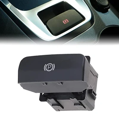Imagen de FineBoing Interruptor electrónico de freno mano estacionamiento 470706 Botón control para P eugeot 3008 5008 C4 Picasso DS4 470703 (negro mate)